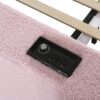 Full Size Upholstered Daybed With Storage Armrests, Trundle And Latest Integrated Bluetooth Audio System, Teddy Fleece - Pink - Image 6