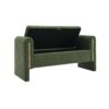 Modern Teddy Bed End Bench With Arms And Storage, Upholstered Large Foot Rest Stool, Comfy Window Vanity Bench For Living Room, Dorm, Coffee Table, Teddy - Olive Green - Image 7