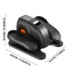Under Desk Elliptical Machine, Quiet & Portable Electric Seated Pedal Exerciser With Remote Control & Adjustable Speeds - Black - Image 3