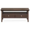 Acadian - Coffee Table With Drawer - Brown - Image 2