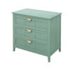3 Drawer Cabinet For Bedroom, Living Room, Or Study, American Furniture - Light Green - Image 10