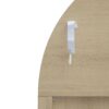 Tall Arched Kitchen Pantry, Modern Farmhouse Wood Kitchen Storage Cabinets, Arched Storage Display Cabinet With Adjustable Shelves, Versatile Cupboard For Kitchen, Dining Room - Natural - Image 15