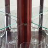 Corner Curio Cabinet With Lights, Adjustable Tempered Glass Shelves, Mirrored Back, Display Cabinet (E26 Light Bulb Not Included) - Cherry - Image 17