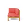 Brava - X Back Left Corner Bench - Red - Image 5