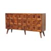 Solis - Carved 4 Door Sideboard - Brown - Image 3