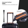 20" Carry On Luggage Lightweight Suitcase Tsa Lock USB Port Luggage Wheel Lock Artificial Leather Top Handle Spinner Wheels - Black - Image 10