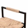 Water Hyacinth Woven Bar Stools With Back Support, Counter Height Dining Chairs (Set of 2) - Natural - Image 11