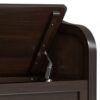 Connaught - Small Entryway Storage Bench - Chestnut - Image 8
