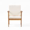 3 Piece Patio Set With Slatted Design, 2 Club Chairs And Coffee Table - Brown - Image 10