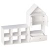 Versatile Kids Bookshelf With House-Shaped Design Multifunctional Storage, Durable - White - Image 15