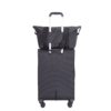 5 Piece Set (18/23/27/Travelbag /Toiletry Bag), Softshell Suitcase Spinner Wheels Terylene Polyester Luggage Sets Carry On Suitcase Luggage Lightweight Durable Suitcase - Black - Image 10