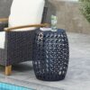 Metal End Table Large - Navy Blue - Image 3