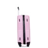 3 Piece Luggage Sets Lightweight Suitcase With Two Hooks, Spinner Wheels, (20/24/28) - Pink - Image 9