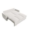 Pull Out Sofa Bed, 3 Seat Convertible Sleeper Sofa With 2 In 1 Pillow And Blanket Set Multifunctional Velvet Loveseat Bed - Beige - Image 10