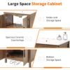 Bathroom Vanity With Single Sink, Combination Under Counter Sink, Bathroom Storage Cabinet With Soft Closing Door, Multi-Function Storage, Solid Wood Frame - Light Brown - Image 7