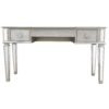 Mirrored Vanity Desk With Drawers And Stool, Flip Up Dressing Table Set For Makeup Room, And Glass Construction - Silver - Image 5