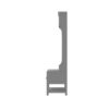 Modern 3 In 1 Hallway Hall Tree With Storage Drawers, Coat Rack, Shoe Rack Bench, And Cushion - Gray - Image 16
