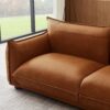 Emma - Mid-Century Modern Luxury Sofa - Cognac - Image 14