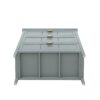 3 Drawer Cabinet, American Furniture, Suitable For Bedroom, Living Room, Study - Light Gray - Image 19