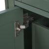 Bathroom Vanity With Top Sink, Modern Bathroom Storage Cabinet & 2 Drawers And A Tip-Out Drawer, Single Sink Bathroom Vanity - Green - Image 18