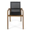 Dining Chair With Frame And Mesh Seating (Set of 2) - Teak - Image 5