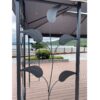 Outdoor Patio Gazebo Canopy Tent With Ventilated Double Roof And Mosquito Net (Detachable Mesh Screen On All Sides), Suitable For Lawn, Garden, Backyard And Deck - Gray - Image 6