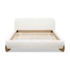 Alpine - Queen Puffy Modern Platform Bed - Ivory White - Image 2