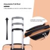 Expandable 3 Piece Luggage Sets Pc Lightweight & Durable Suitcase With Two Hooks, Spinner Wheels, Tsa Lock, (21/25/29) - Peach - Image 8
