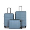 3 Piece Luggage Sets Lightweight Suitcase With Two Hooks, Spinner Wheels, Tsa Lock, (20/24/28) - Blue - Image 12