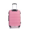 Hardshell Suitcase Spinner Wheels Pp Luggage Sets Lightweight Durable Suitcase With Tsa Lock, 3 Piece Set (20/24/28) - Pink - Image 8