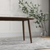 Ada - Mid-Century Modern Style Oval Dining Table - Brown - Image 9