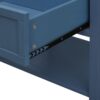 2 Drawer Side Table, American Style, End Table, Suitable For Bedroom - Blue - Image 15