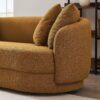 Dylan - Modern French Boucle Sofa - Dark Yellow - Image 6