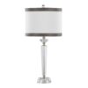 Diamond - Torch Crystal Contemporary Table Lamp (Set of 2) - Clear / Off White / Dark Gray / Polished Nickel - Image 2