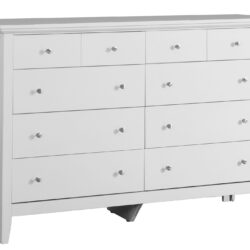 Elegant Casual Dresser - White