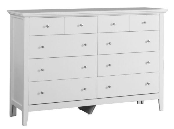 Elegant Casual Dresser - White