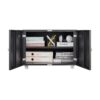 26" Office Furniture Copier Cabinet 2 Door Steel Copier Stand Mobile Pedestal File Printer Stand - Black - Image 11