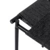 Handwoven Paper Rope Foot Rest Shoes Stools Ottomans For Entryway, Living Room, Bedroom & Office - Black - Image 15