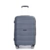 Hardshell Suitcase Spinner Wheels Pp Luggage Sets Lightweight Durable Suitcase With Tsa Lock, 3 Piece Set (20/24/28) - Gray - Image 8