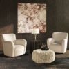 Enchante - New Zealand Sheepskin Rectangular Accent Ottoman - Taupe / Natural - Image 8