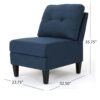 5 Piece Upholstered Sectional Sofa - Blue - Image 11
