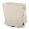 Glitter - Upholstered Swivel Chair With Loose Cover And Curved Back - Natural - Image 7