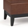 Oregon - Storage Ottoman Bench With Tray - Distressed Saddle Brown - Image 7