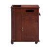 Traditional End Table With Charging Station, Narrow Side Table With USB Ports And Outlets - Red Walnut - Image 18