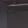 Hamilton - Lift Top Rectangular Storage Ottoman - Tanners Brown - Image 4