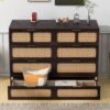 Full Size Murphy Bed With Large Drawers And Elegant Design - Espresso - Image 15