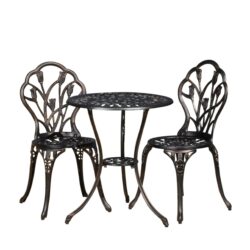 Nassau - Cast 3 Pieces Bistro Set - Copper