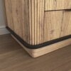 Multi Functional 3 Drawer Nightstand, Perfect For Storing Items Of Different Heights, A Perfect Combination Of Nature And Fashion - Black - Image 13