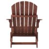 Oversize Outdoor Folding Adirondack Chair, Patio Chair For Garden Backyard Porch Pool Deck Firepit - Coffee - Image 12