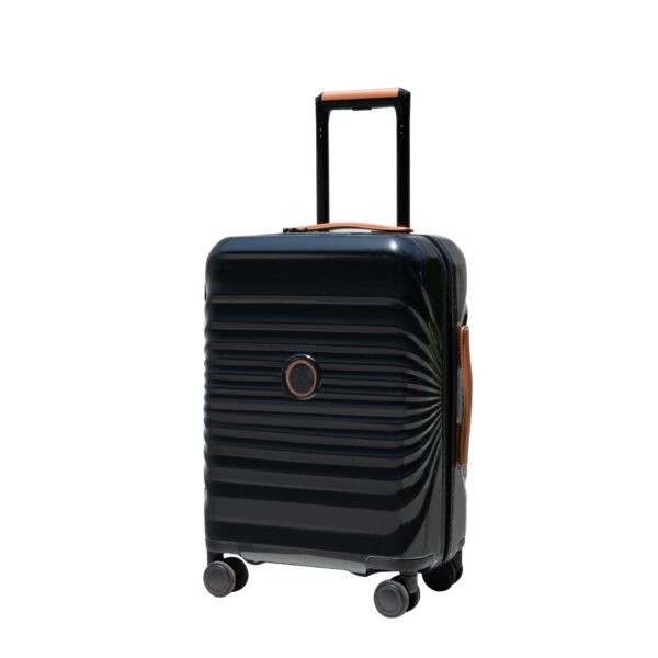 20" Carry On Luggage Lightweight Suitcase Tsa Lock USB Port Luggage Wheel Lock Artificial Leather Top Handle Spinner Wheels - Black